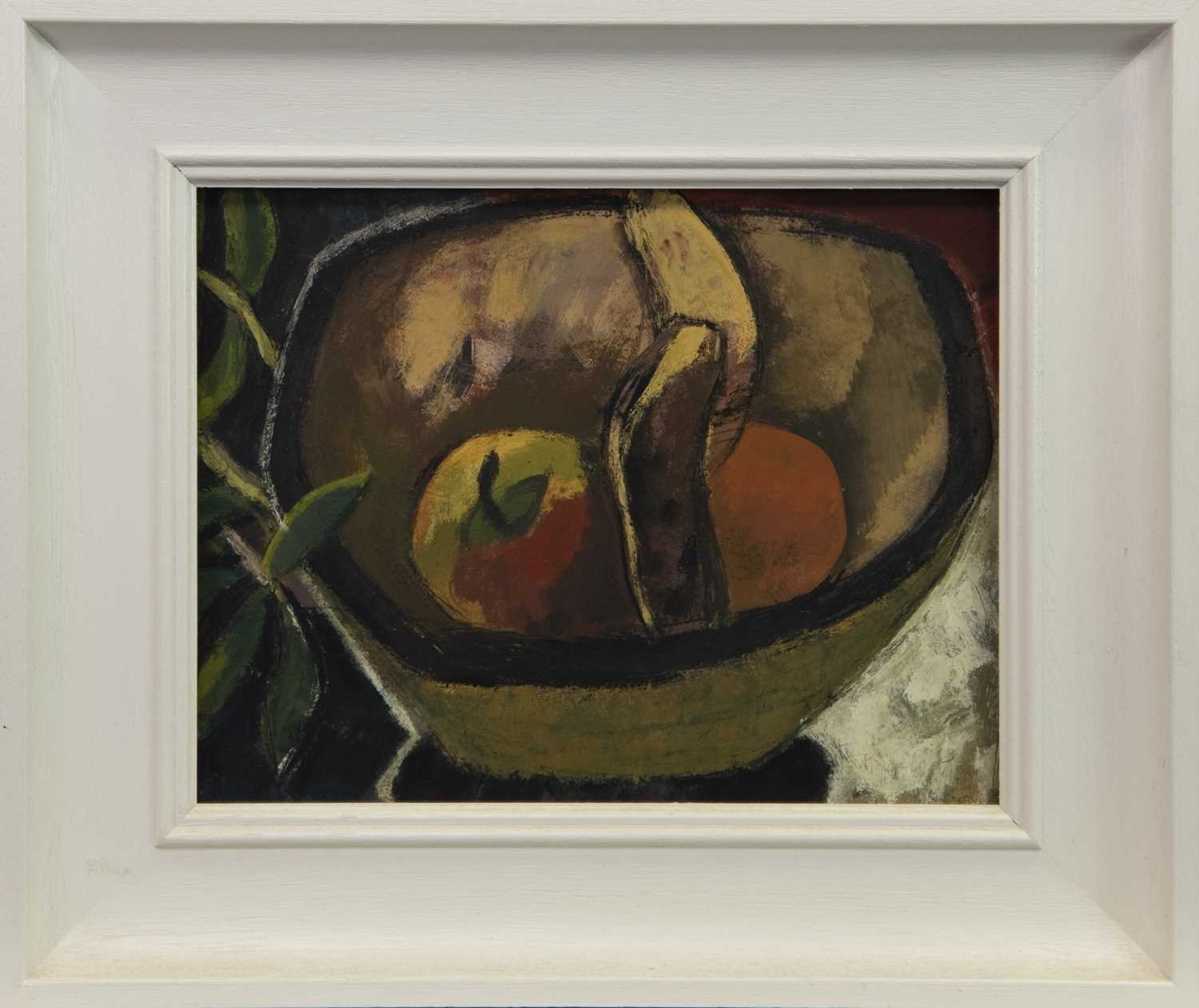 Lot 675 - FRENCH FRUIT, AN OIL BY ARCHIE FORREST