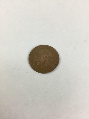 Lot 177 - A COUNTERMARKED GEORGE V PENNY