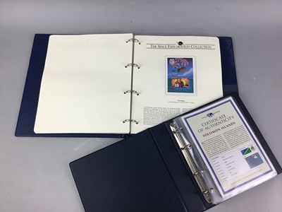 Lot 180 - A LOT OF TWO FOLDERS OF COINS AND STAMPS