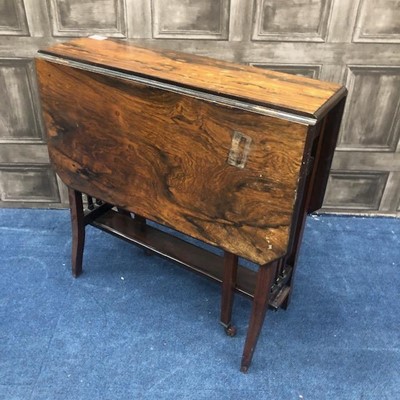 Lot 410 - A VICTORIAN ROSEWOOD SUTHERLAND TABLE