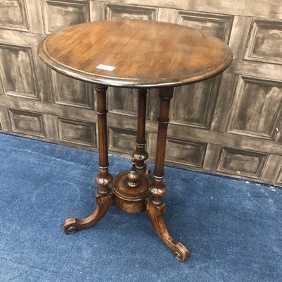 Lot 420 - A VICTORIAN CIRCULAR OCCASIONAL TABLE