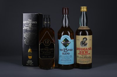 Lot 1341 - DUGGAN'S DEW, THE 15 PARA, AND ANTIQUARY 12 YEARS OLD