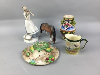 Lot 183 - A LOT OF DECORATIVE CERAMICS INCLUDING CARLTON WARE, ROYAL DOULTON AND OTHERS