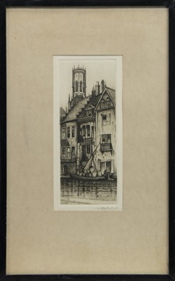 Lot 21 - A PAIR OF ARCHITECTURAL ETCHINGS