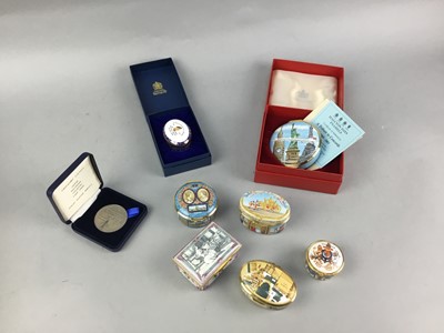 Lot 382 - A COLLECTION OF HALCYON DAYS AND OTHER ENAMEL TRINKET BOXES