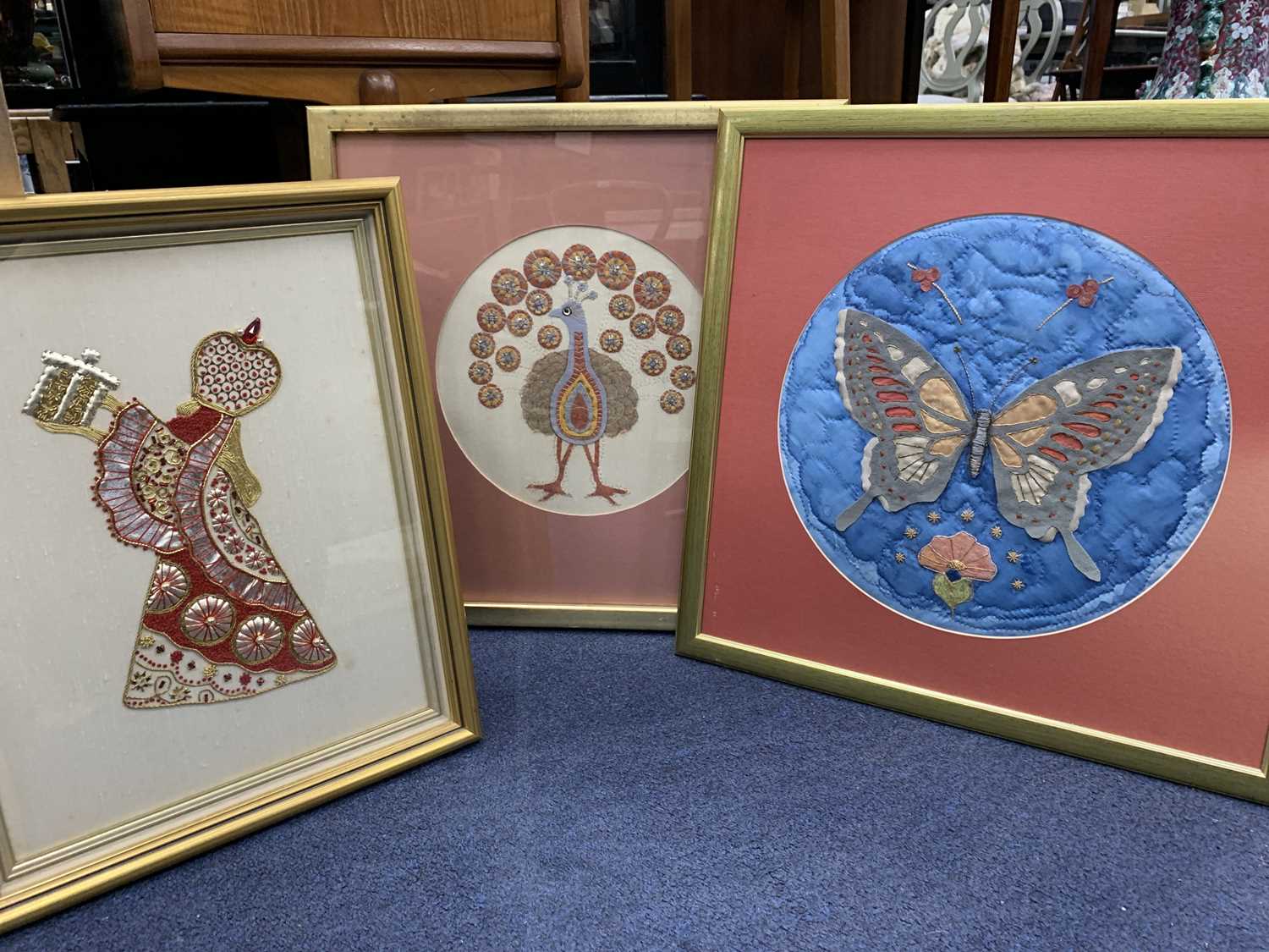 Lot 540 - A LOT OF FABRIC WORKS BY MARION H GRAY