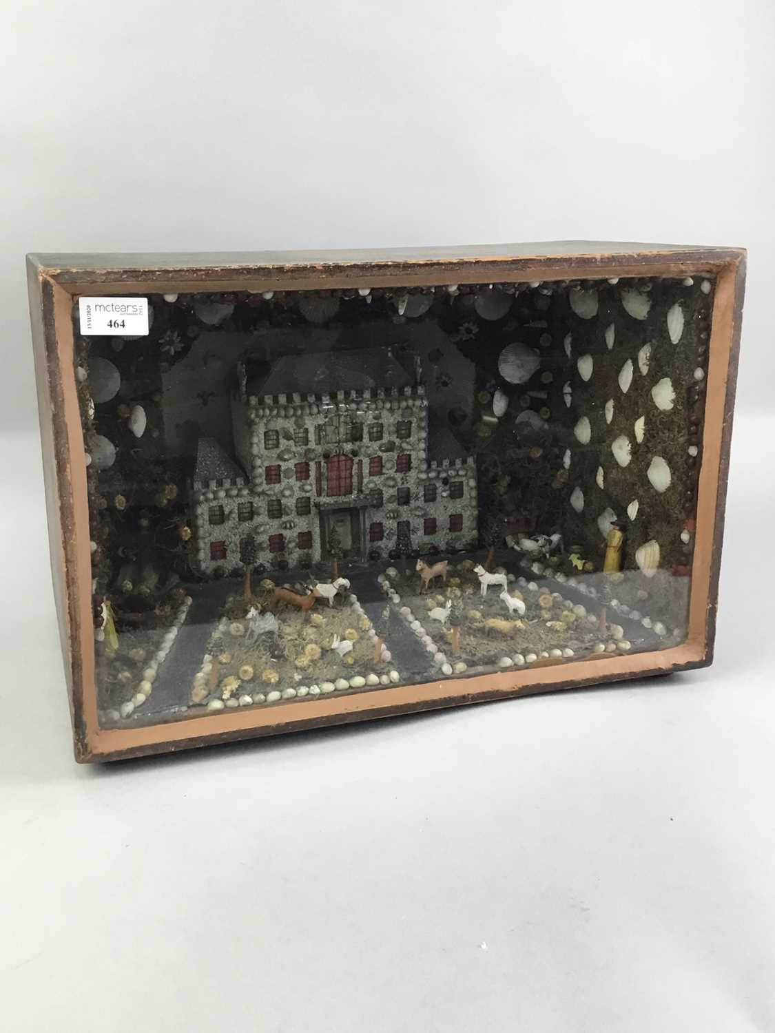 Lot 464 - A DIORAMA OF A HOUSE