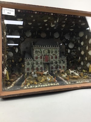 Lot 464 - A DIORAMA OF A HOUSE