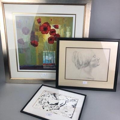 Lot 538 - A LOT OF THREE FRAMED PICTURES