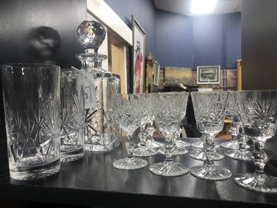 Lot 479 - A SUITE OF CUT CRYSTAL GLASSES