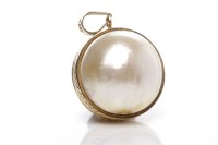 Lot 269 - MABE PEARL PENDANT of spherical form,...