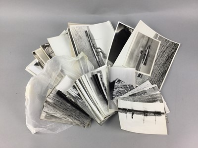 Lot 515 - A LOT OF BLACK AND WHITE PHOTOGRAPHS OF SHIPS