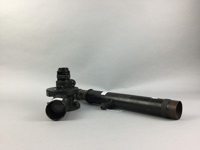 Lot 518 - A TELESCOPIC GUN SIGHT AND ANOTHER