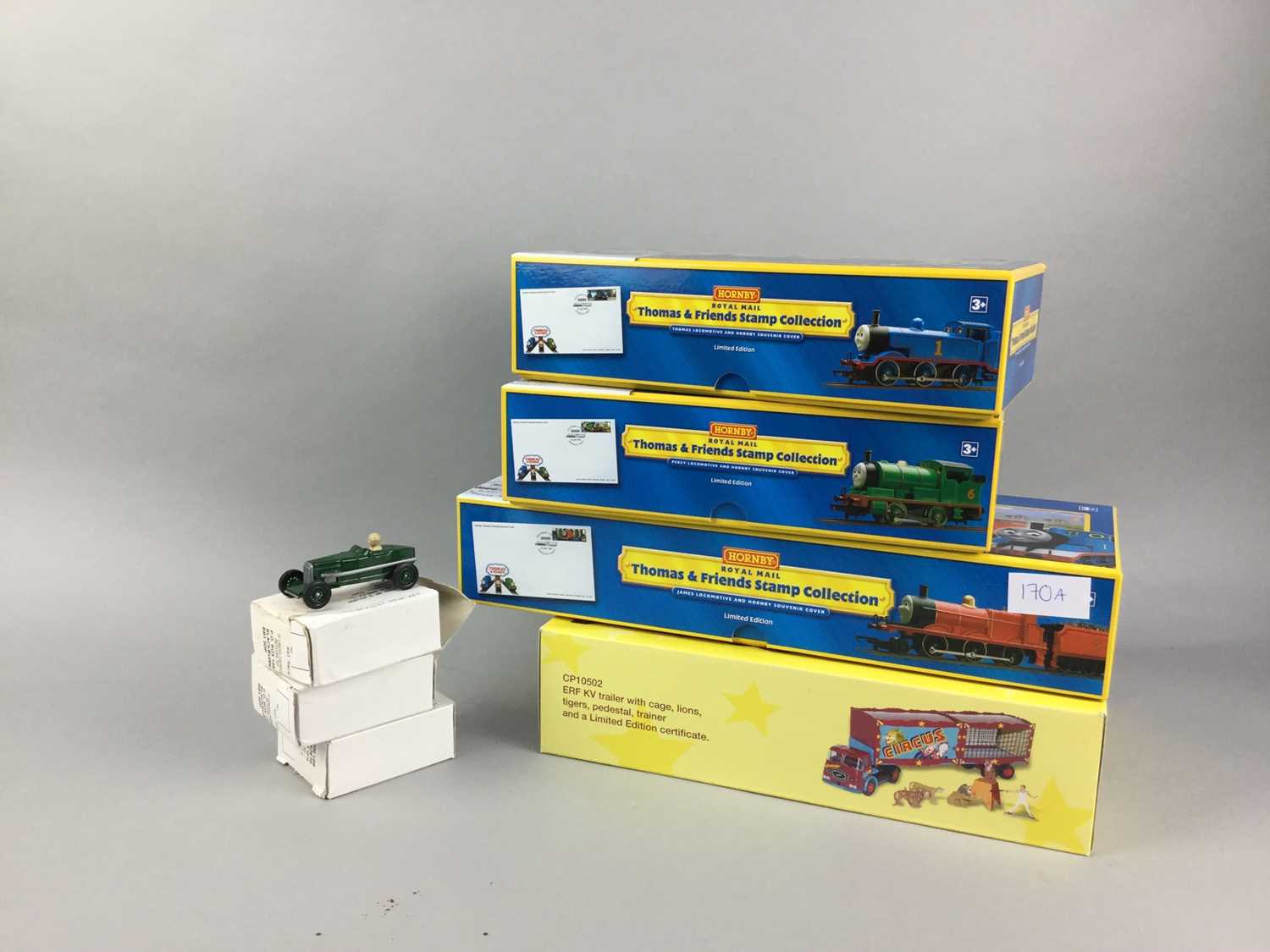 Lot 170 - A HORNBY 'ROYAL MAIL' THOMAS & FRIENDS STAMP COLLECTION AND OTHERS