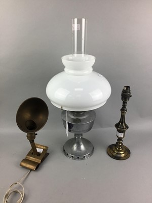 Lot 550 - AN ALADDIN PARAFFIN LAMP AND TWO OTHERS