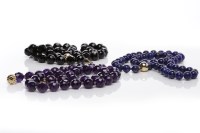 Lot 283 - FACETED AMETHYST NECKLACE formed by round...