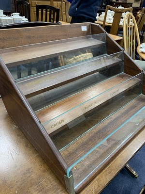 Lot 565 - A FRY'S CHOCOLATE TABLE TOP FOUR TIER DISPLAY STAND