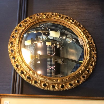 Lot 572 - A CONVEX MIRROR