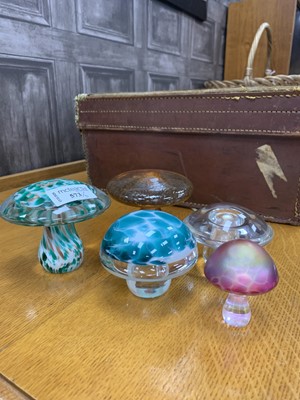 Lot 573 - A LOT OF FIVE GLASS PAPERWEIGHTS