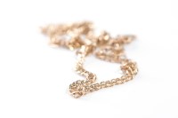 Lot 300A - NINE CARAT GOLD CHAIN NECKLACE 13.5g