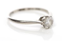 Lot 328 - DIAMOND SOLITAIRE RING the brilliant cut...