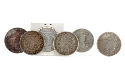 Lot 71 - A COLLECTION OF AMERICAN SILVER DOLLARS