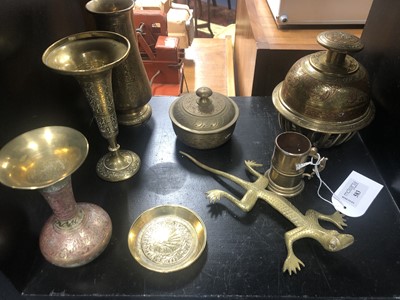 Lot 241 - A COLLECTION OF INDIAN BRASS WARE