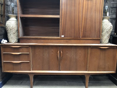 Lot 442A - A RETRO SIDEBOARD AND BOOKCASE