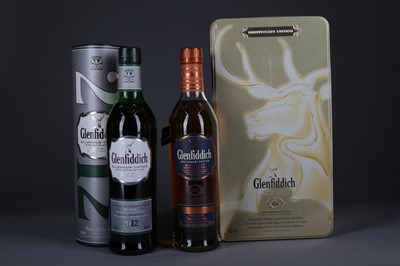 Lot 1417 - GLENFIDDICH 125TH ANNIVERSARY EDITION AND MILLENNIUM VINTAGE