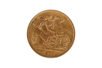 Lot 91 - A GEORGE V (1910 - 1936) GOLD HALF SOVEREIGN DATED 1914
