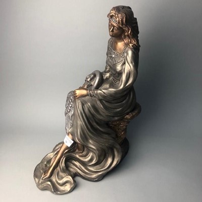 Lot 76 - AN ALICE HEATH SCULPTURE OF A LADY