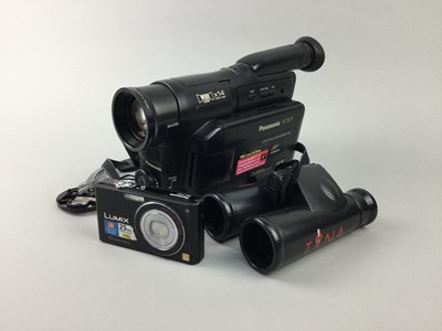 Lot 112 - A PANASONIC LUMIX CAMERA AND A CAMCORDER