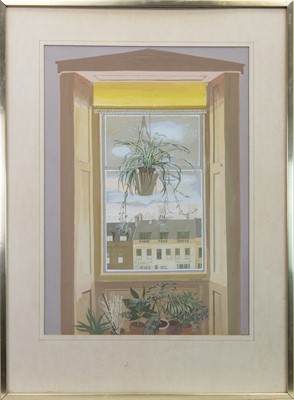 Lot 712 - GLASGOW WINDOW, A GOUACHE BY JEAN FLEMING