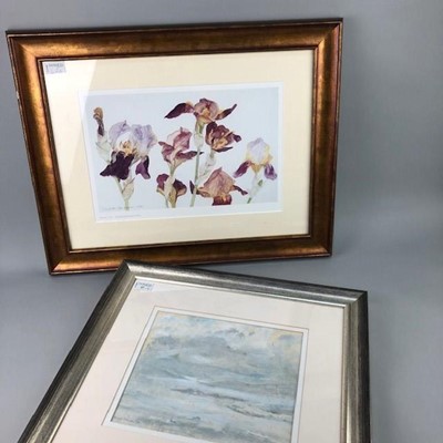 Lot 47 - A MARY ARMOUR PAINTING OF GARELOCH ALONG WITH A PRINT
