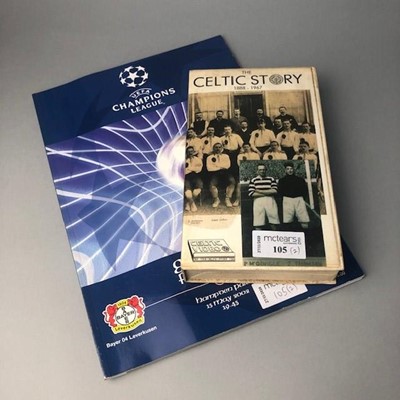 Lot 105 - A 2002 CHAMPIONS LEAGUE PROGRAMME AND CELTIC VIDEO