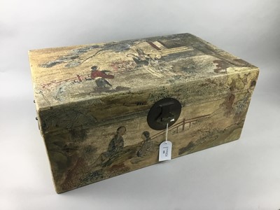 Lot 101 - A CHINESE VELLUM WEDDING CHEST