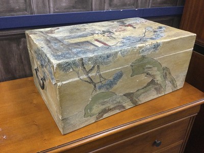 Lot 101 - A CHINESE VELLUM WEDDING CHEST