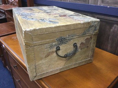 Lot 101 - A CHINESE VELLUM WEDDING CHEST