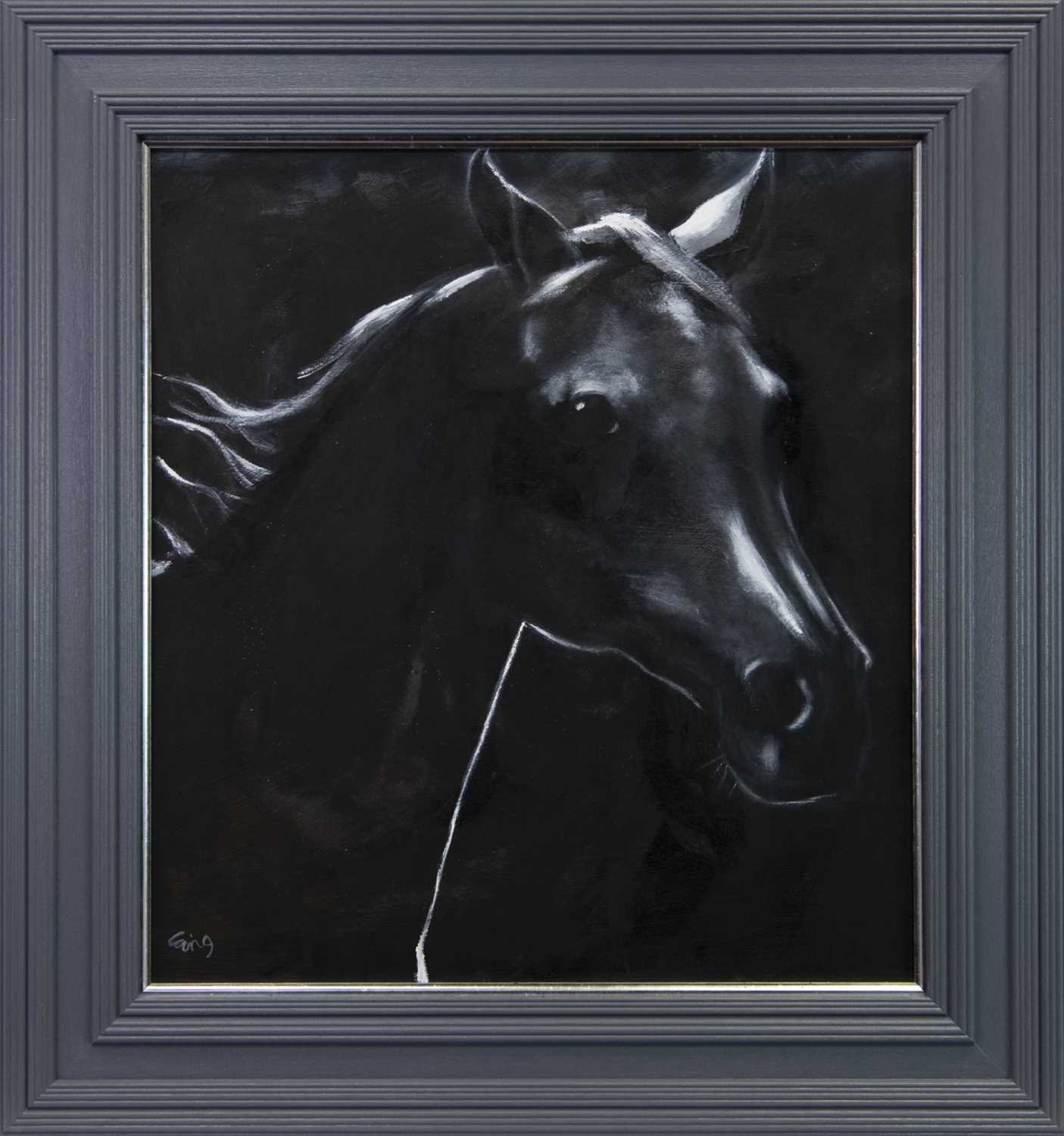 Lot 147 - OUT OF THE DARKNESS, AN OIL BY ROWENA LAING