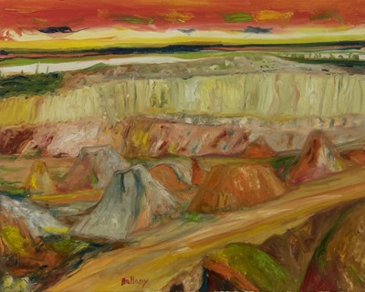 Lot 762 - THE QUARRY, AN OIL BY JOHN BELLANY