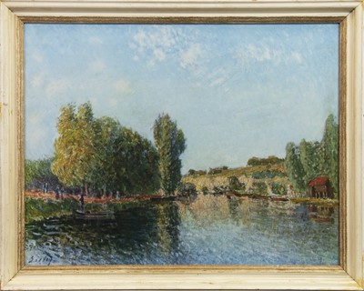 Lot 180 - AN UNTITLED PRINT BY ALFRED SISLEY