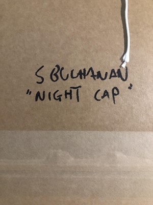 Lot 99 - NIGHT CAP, AN OIL BY BUCHANAN