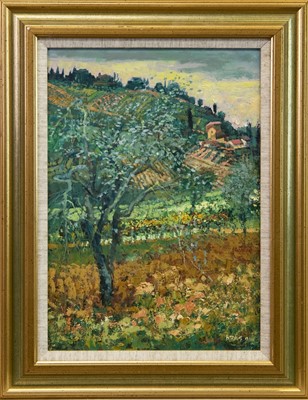 Lot 759 - THE OLIVE TREE, AN OIL BY WILLIAM BIRNIE