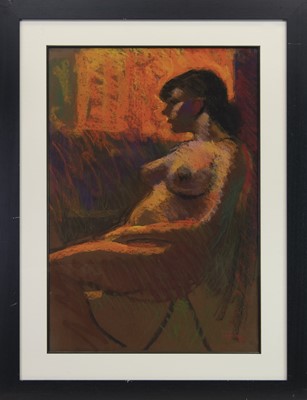 Lot 750 - NUDE, A PASTEL BY JOHN MACKIE