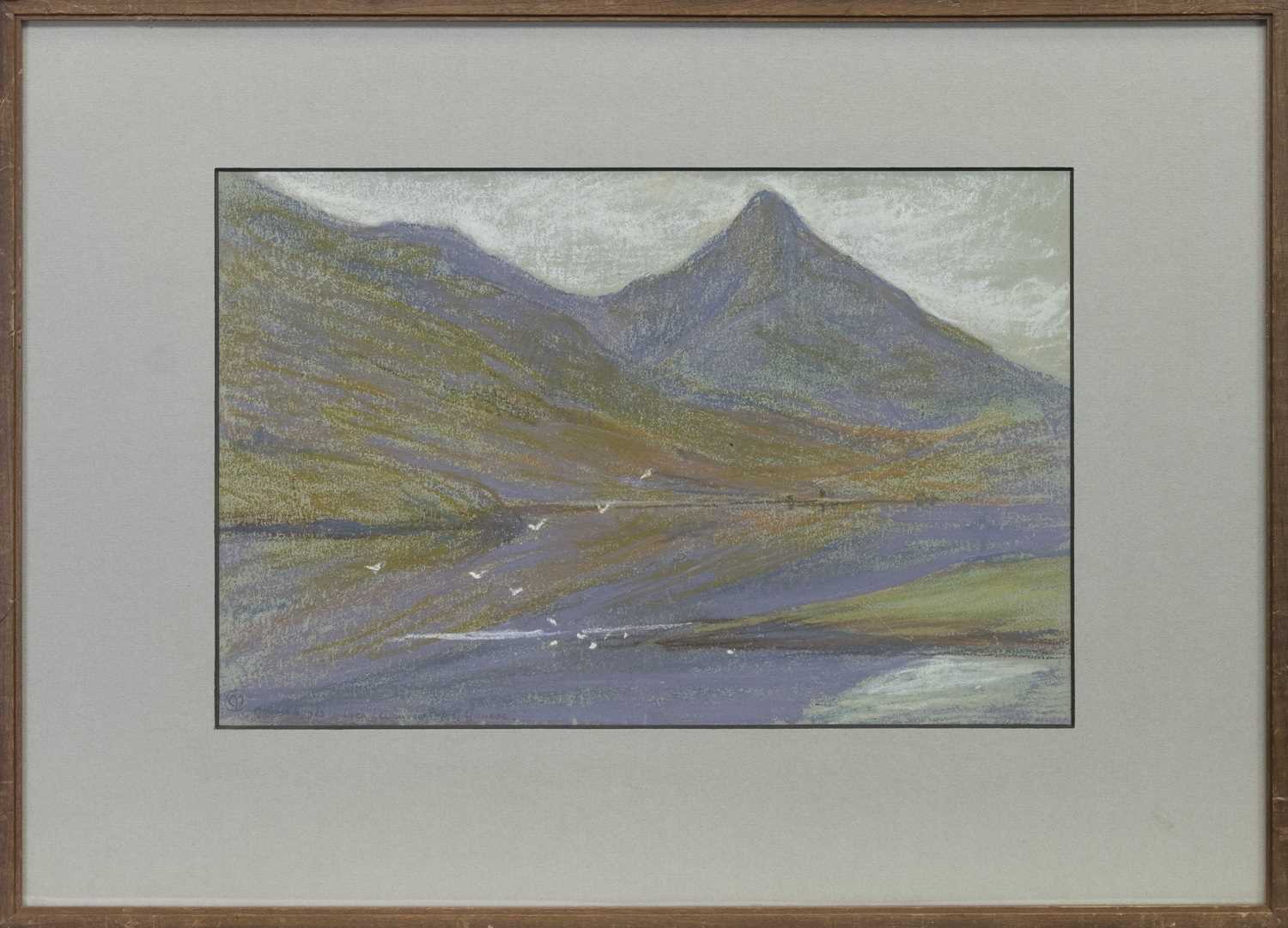 Lot 65 - LOCH LEVEN, A PASTEL BY MARY YATES