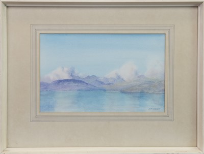 Lot 541 - THE CUILLIN FROM ORD, SKYE, AN EARLY WORK BY JAMES MCNAUGHT
