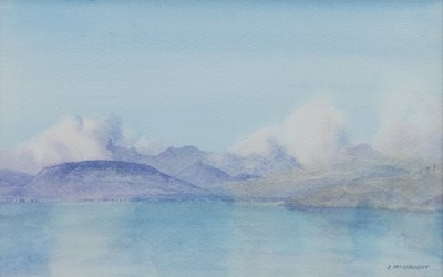 Lot 541 - THE CUILLIN FROM ORD, SKYE, AN EARLY WORK BY JAMES MCNAUGHT