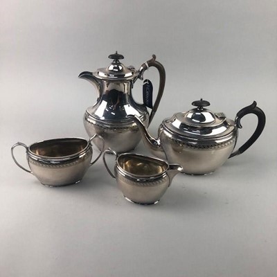 Lot 31 - A SILVER PLATED TEA SERVICE