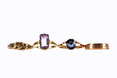 Lot 504 - FOUR GOLD RINGS