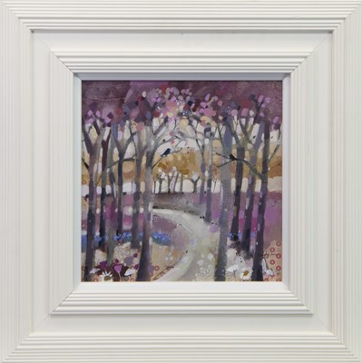 Lot 775 - SPRING PINKS, A MIXED MEDIA BY EMMA DAVIS